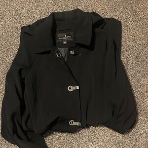 Women's London Fog Black Coat